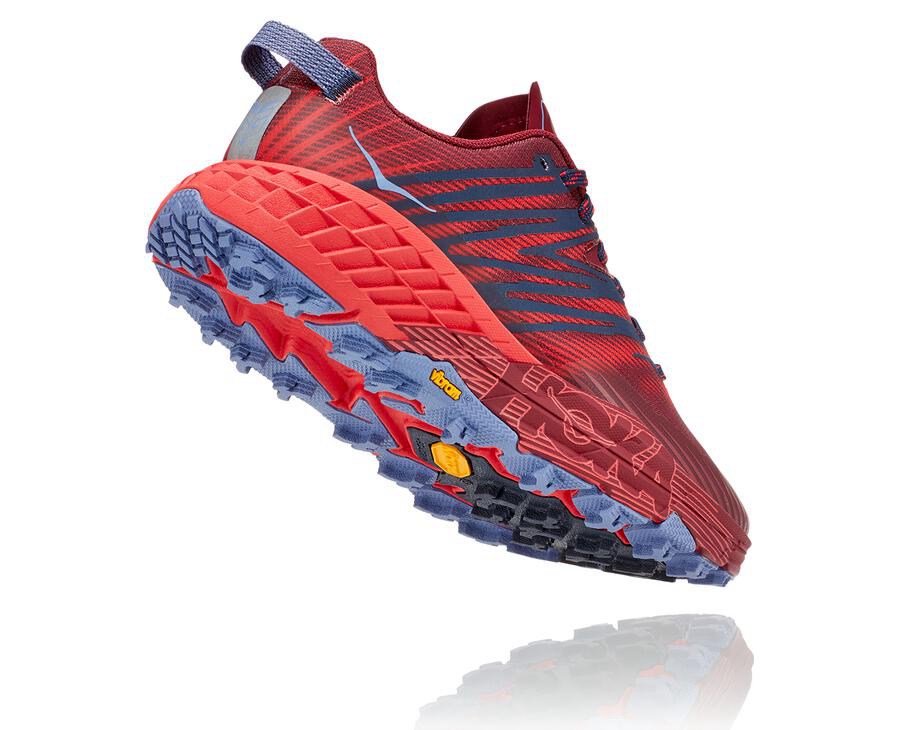 Hoka One One Trail Schoenen Dames - Speedgoat 4 - Rood - WX4170236